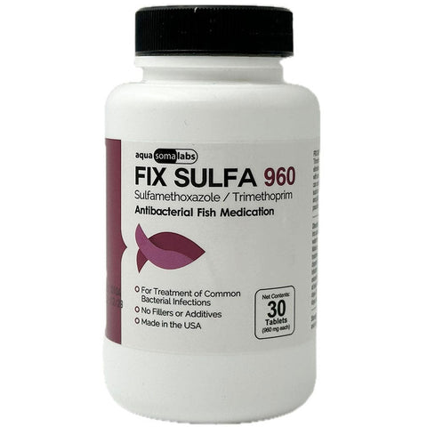 Fix Sulfa (Sulfamethoxazole/ Trimethoprim) Tablets Fish Antibiotics