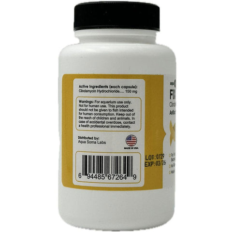 Fix Cin (Clindamycin) Capsules Fish Antibiotics, 150-mg, 100-count